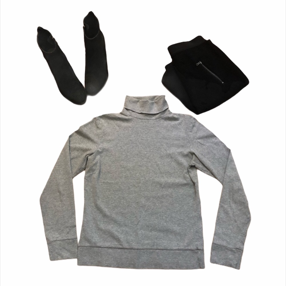 GAP Cowl Neck Gray Sweater